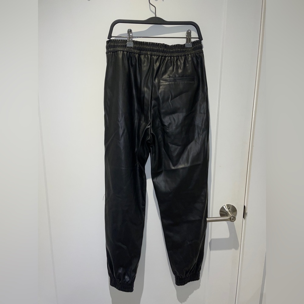 NWT Zara Leather Jogger Pants - Picture 4 of 4
